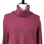 New York & Company Sweater Turtleneck Long Sleeve Tunic Pink Women’s Size XL Photo 4