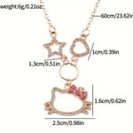 Hello Kitty  Gorgeous Licensed Charm “18 Rhinestone Necklace Photo 1
