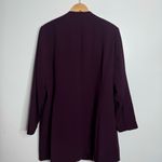 Calvin Klein NWOT Women's Collarless Topper Jacket Purple Size 18W Photo 2