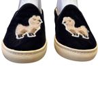 Soludos  Blue Velvet Llama Slip On Sneakers US‎ 7.5  EU 38 Casual Shoes Photo 3