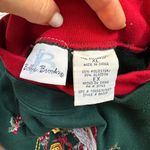 Vintage Bobbie Brooks green 90s Santa christmas embroidered sweatshirt‎ size xl Photo 2