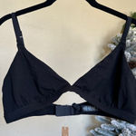 SKIMS  stretch cotton triangle Bralette in Soot size XL NWT black Photo 0