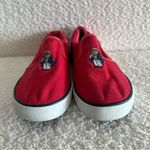 Ralph Lauren Polo  Women’s Harbour II Bear‎ Red Canvas Shoes Women's Size 5 Photo 3