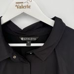 Athleta  Black Snap Button Athletic Jacket Lightweight Size XL Photo 4