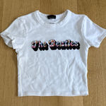 Cotton On  Crop Tee The Beatles Size XXS White Photo 0