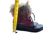 Sorel Out N About Cashmere-Lined Lux Duck Boots Burgundy Red Size 8 Photo 10