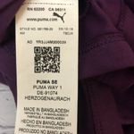 Puma Womens Athletic Sporty Short Sleeve Purple Logo Crop Top Size M Photo 1