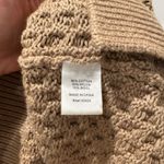 L'Academie NEW $178  Los Angeles Tan V Neck Cable Knit Mesh Sweater Vest Women S Photo 3