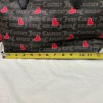 Juicy Couture  Black Tote with Pink Hearts‎ Valentines edition w/heart coin pouch Photo 9