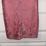 Sue Wong  Pink & Silver Lace Embellished Sheath Cocktail Dress Photo 2