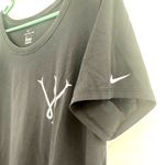 Nike  Size XL Shirt Black Tee Dri Fit Casual Everyday Basic‎ Solid Monogram W I Photo 2