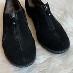 Natural Soul  by Naturalizer black Suede Leather Zip Up Comfort Shoes Size 8.5 Photo 1