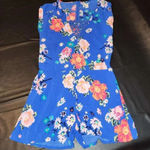 Matilda Jane  Womens Blue Floral Short Romper Medium‎ Photo 0