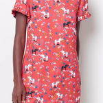 Anthropologie  Corey Lynn Calter Novelty Elephant Print Shirt Dress Size Medium Photo 0