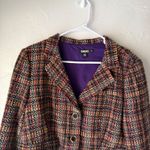 DKNY Donna Karan New York Tweed Blazer Jacket Size 14 Multicolor Career Wear Photo 1