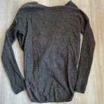 Athleta Finale Wool Cashmere Convertible Twist Cropped Gray Sweater size Small Photo 7