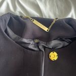 IMAN Black Coat with Gold Button Photo 2