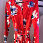 Fleur Bleue Long Sleeve Romper Red Size 6 Photo 0