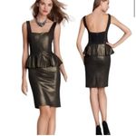 Alice + Olivia  Dahlia Square Neck Peplum Dress Shine Size 4 Photo 1