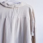 Pink Lily  Let Me Adore You Button Down Front Gauze Long Sleeve Blouse Photo 6