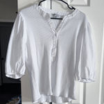 Ophelia Roe Elegant White Button-Up Women's Blouse Photo 0