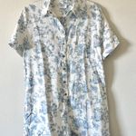 These Three Boutique Blue And White Toile Romper Photo 3