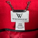 Worthington Dress Coat Womens Large Red Ombre Wool Blend Long Double Breasted Photo 10