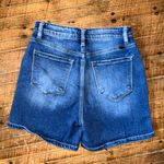 Kancan 27 Mom fit distressed high rise denim shorts Blue Photo 2