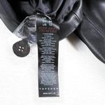 Topshop  Black Faux Leather Cropped Blazer Coat Photo 3