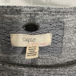 cupio  Anthropologie cold‎ shoulder knit top grey Photo 1