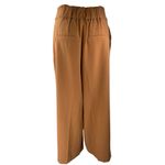 7th Avenue Women's Brown Pleated High Waisted Wide Leg Trousers Dress Pants Sz L Size L Photo 2