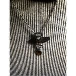 Stacked pendant silver and rhinestone statement necklace and premier designs dou Photo 5