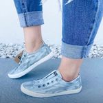 Simply Southern  Vintage Loafers Light blue Camo Slip on Womens size 6 NWT Photo 0