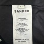 Sandro Space Tweed Wide Leg Textured Shorts Size 42 Photo 12