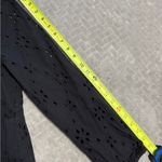 J.Crew women's Black Eyelet tops size S Photo 6