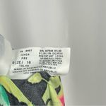 Vintage Beach Cabana Size 16 Hawaiian Floral Dress Skirt Swimsuit Modest Modest Black Photo 5