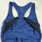 Beyond the Bump Beyond Yoga Heathered Navy Blue/Black Sleeveless Tank Top Size S Blue Photo 6