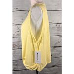 Athleta Womens Sleeveless T Shirt 2X Yellow NEW Breezy Twist Tank Cropped Run Photo 8