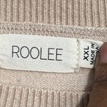 Roolee  Women’s cream striped knit sweater - crewneck - Size XXL Photo 5