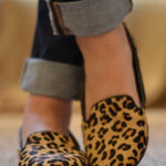 EXPRESS ✨HP✨Fuax Fur Leopard Print Round Toe Flats✨ Photo 0