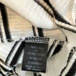 See You Monday Women's Black/White Striped Tank Top Size Medium Photo 3