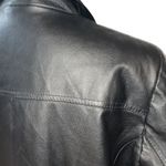 Venezia Vitale 100% Authentic Black Leather Women’s Coat size 18W Photo 3