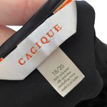 Cacique Plus Size Black Silky Satin Layering Staple Evening Camisole Top Photo 3