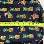 Vera Bradley Blue Toucan Party Pineapple Small Compact Backpack Quilted Photo 4
