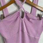 Abercrombie & Fitch  Halter Dress Ribbed Purple Size Extra Large Photo 3