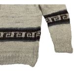 Handmade Alpaca Wool Sweater Artisan Hand Made in Bolivia Aztec Women's Size Medium VNeck Photo 3