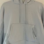 Light Blue Cropped Hoodie Size L Photo 1