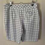 Women's Black & White Patterned MAGGIE LANE GOLF Stretch Shorts Size 8 Photo 10