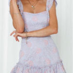 Hello Molly  forever love purple lavender‎ mini dress Women's US 6 Photo 0