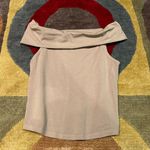 Aerie NWOT Chill Up Off the Shoulder Top Soft Stone Tan Size Medium Photo 0